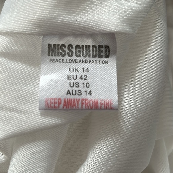 Missguided Women White Lace Romper US 10 UK 14 EU 42 - Picture 7 of 8